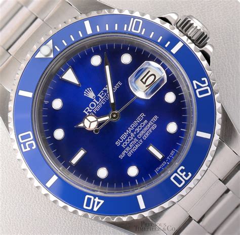 rolex stainless steel submariner blue|rolex submariner blue bezel price.